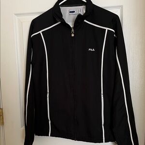 Fila Black Jacket with White Trim